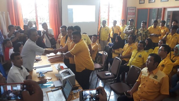 Golkar Mendaftar ke KPUD Kota Siantar, ini Nama-Nama Bacaleg dan Target Kursi-nya di DPRD
