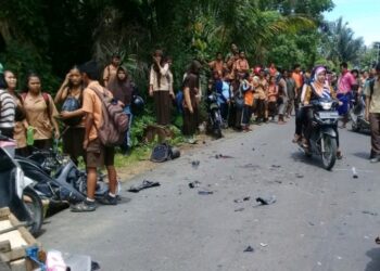 Kecelakaan Sepeda Motor Saat Jam Pulang Sekolah, 3 Pelajar SMP Tewas, 4 Luka