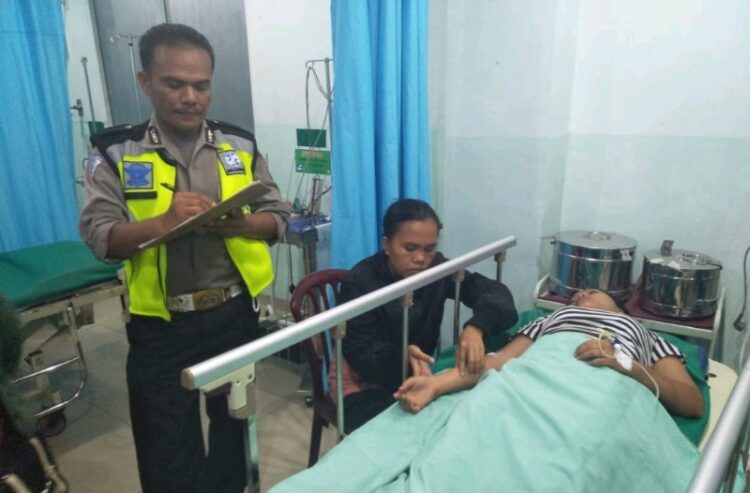 Kecelakaan di Simpang 'Lampu Merah' BDB, Pelajar 15 Tahun Dilarikan ke Rumah Sakit