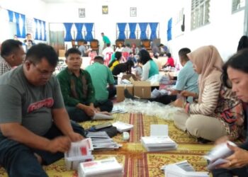 Lipat Su-Su Capres/Cawapres dan DPD, KPU Pematangsiantar Kerahkan 50 Orang