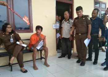 Satreskrim Polres Sergai Gelar Rekonstruksi Kasus Keponakan Bunuh Pamannya Sendiri