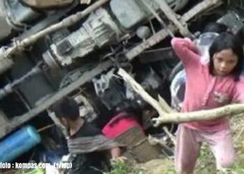 Tak Mampu di Tanjakan, Truk Pengangkut Alkitab Mundur dan Terperosok ke Jurang