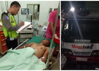 Kecelakaan Kontra Mobil Baguna PDIP, Putra Sinaga Dilarikan ke Rumah Sakit