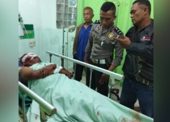 Terjatuh Menghindari Mobil, Daud Tarigan Terpaksa Dilarikan ke Rumah Sakit