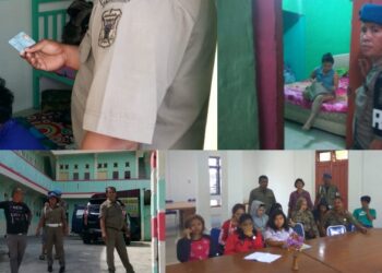 Razia Kos-kosan, Satpol PP Siantar Jaring 6 Pria dan 3 Wanita Tanpa Identitas