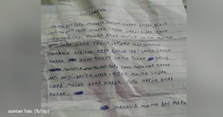 Sebelum Tewas Dibantai Bersama Suami dan 2 Anaknya, Maya Ambarita Dapat Surat ini ...