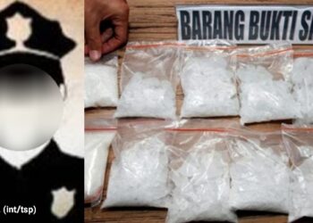 Pesta dengan Sabu 1 Kilogram! Seorang Oknum Polisi dan 6 Warga Sipil Ditangkap