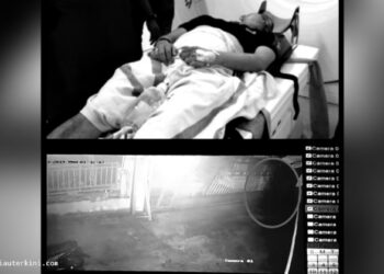 Terekam CCTV! Seorang Petugas Satpol PP Kritis Tertimpa Pintu Besi Rumah Dinas