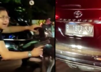 Awalnya Galak Acungkan Pistol, Bang Jago Pengemudi Fortuner Menyerahkan Diri