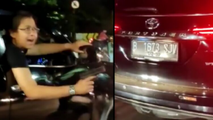 Awalnya Galak Acungkan Pistol, Bang Jago Pengemudi Fortuner Menyerahkan Diri