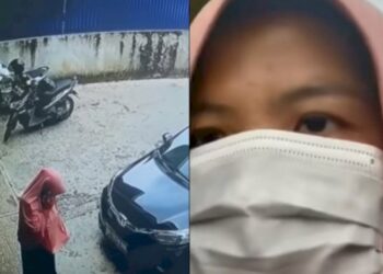 Pemilik Warung Bakso Tangkap Basah Wanita Berhijab Tabur Tanah Kuburan