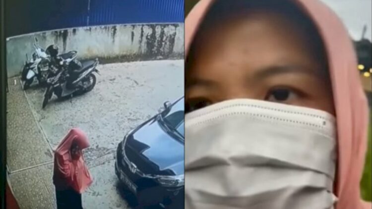 Pemilik Warung Bakso Tangkap Basah Wanita Berhijab Tabur Tanah Kuburan